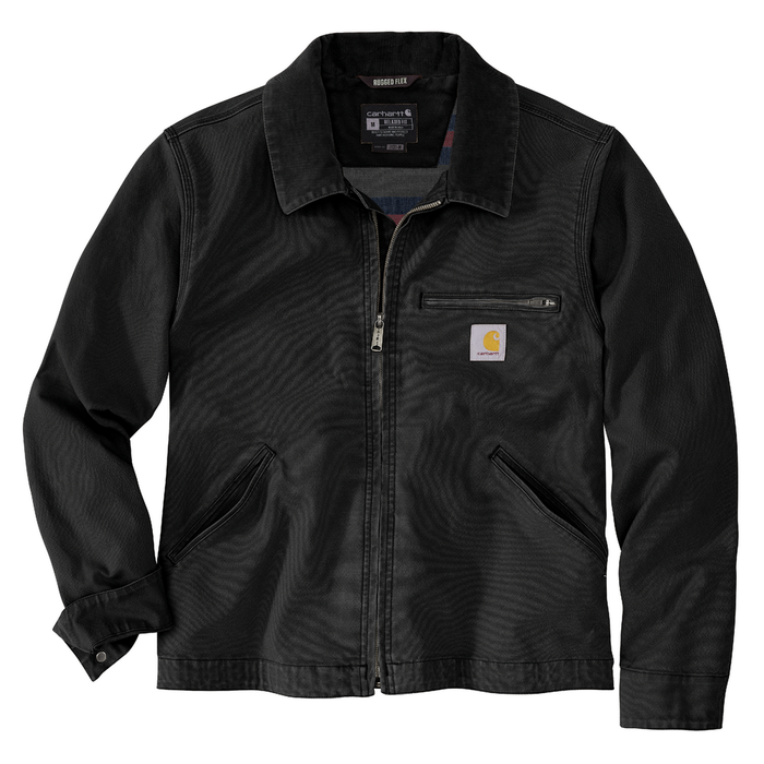 Rugged Flex® Relaxed Fit Duck Detroit Jacket - N04-Black | Carhartt 106234