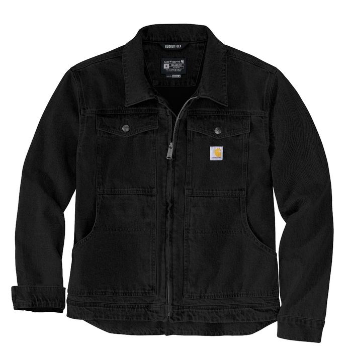 Rugged Flex® Relaxed Fit Duck Jacket - N04-Black | Carhartt 105748