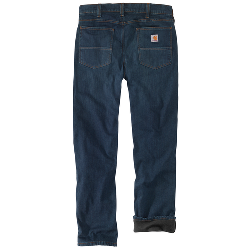 Rugged Flex® Relaxed Fit Fleece-Lined 5-Pocket Jean - H88-Rapids | Carhartt 104939
