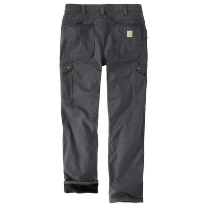 Rugged Flex® Relaxed Fit Ripstop Cargo Fleece-Lined Work Pant - 029-Shadow | Carhartt 105491