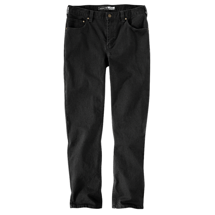 Rugged Flex® Slim Fit Duck Tapered 5-Pocket Pant - N04-Black | Carhartt 106414