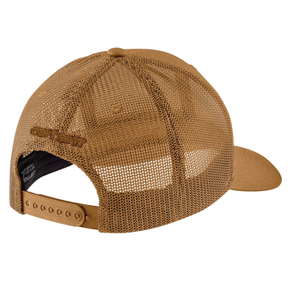 Rugged Flex Twill Mesh-Back Logo Patch Cap - B65-Carhartt Brown/Honeycomb | Carhartt 105216