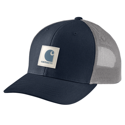 Rugged Flex Twill Mesh-Back Logo Patch Cap - I26-Navy | Carhartt 105216