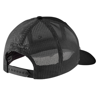 Rugged Flex Twill Mesh-Back Logo Patch Cap - N04-Black | Carhartt 105216