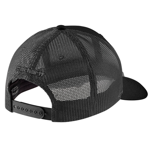 Rugged Flex Twill Mesh-Back Logo Patch Cap - N04-Black | Carhartt 105216