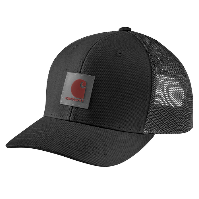 Rugged Flex Twill Mesh-Back Logo Patch Cap - N04-Black | Carhartt 105216