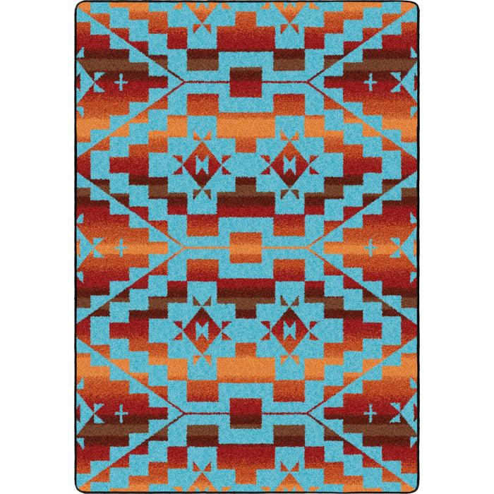 Image of an area rug, Sacred Trail - Red Burst