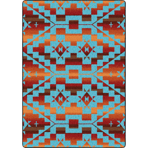Image of an area rug, Sacred Trail - Red Burst