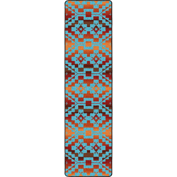 Image of an area rug, Sacred Trail - Red Burst