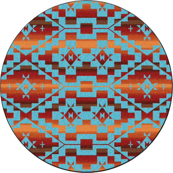 Image of an area rug, Sacred Trail - Red Burst