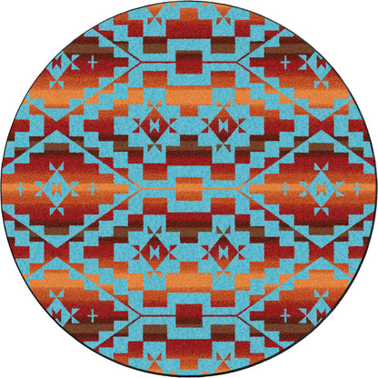 Image of an area rug, Sacred Trail - Red Burst
