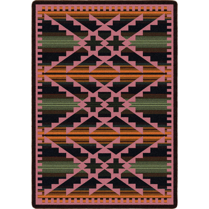 Image of an area rug, Saddle Blanket - Periwinkle