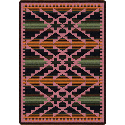 Image of an area rug, Saddle Blanket - Periwinkle