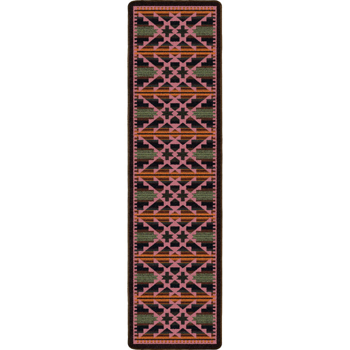 Image of an area rug, Saddle Blanket - Periwinkle