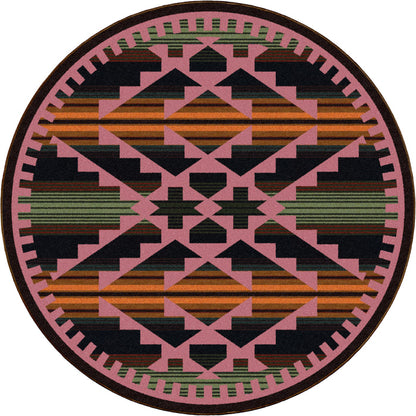 Image of an area rug, Saddle Blanket - Periwinkle