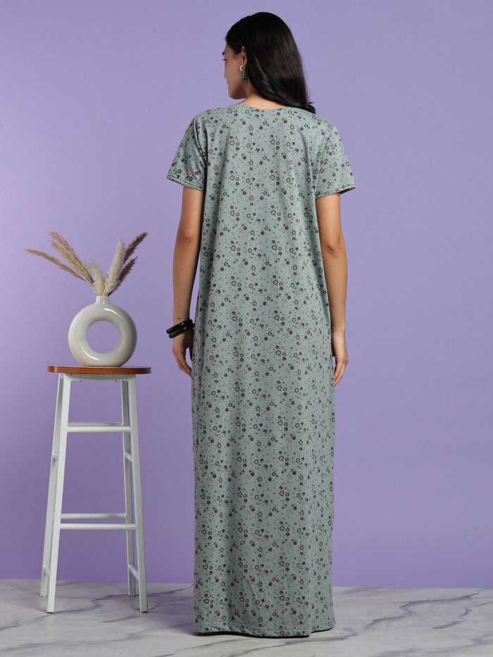 Sage vine cotton blend nightwear for women online
