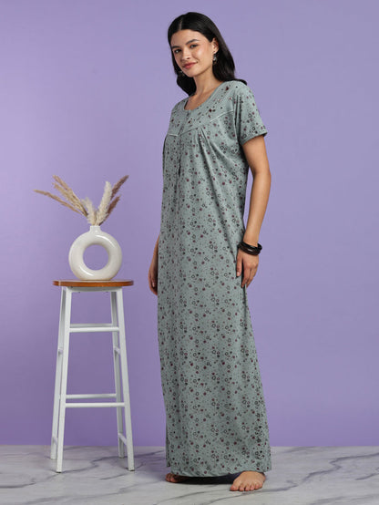 Sage vine cotton blend nightwear for women online