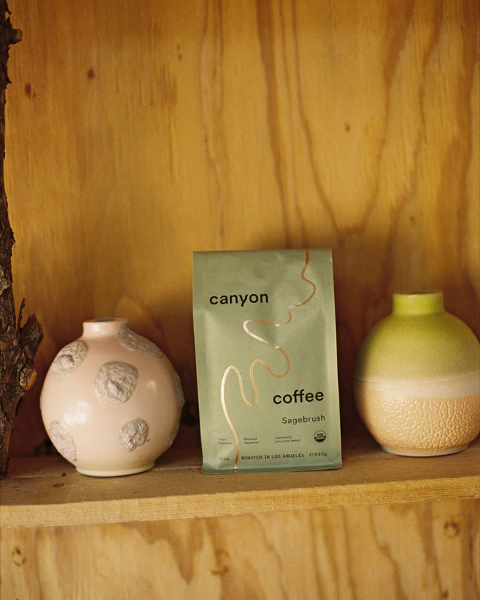 green bag of sagebrush canyon coffee