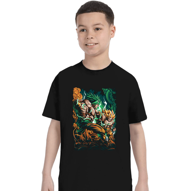 Daily_Deal_Shirts T-Shirts, Youth / XS / Black Saiyan Fight