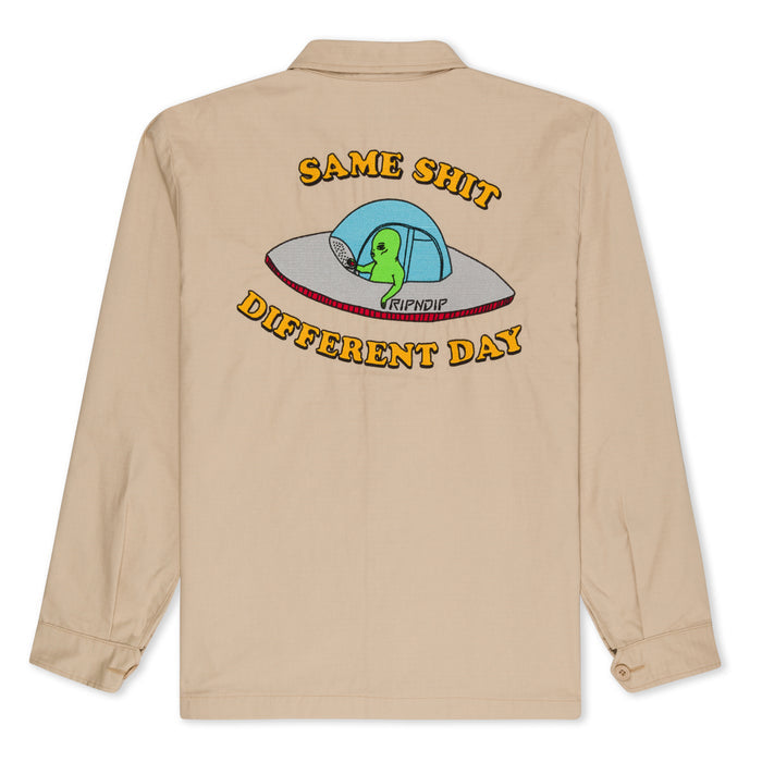 RIPNDIP Same Shit Different Day Military Jacket (Khaki)