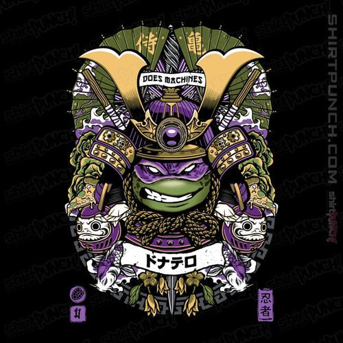 Daily_Deal_Shirts Magnets / 3"x3" / Black Samurai Donnie
