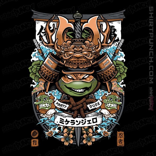 Daily_Deal_Shirts Magnets / 3"x3" / Black Samurai Mikey