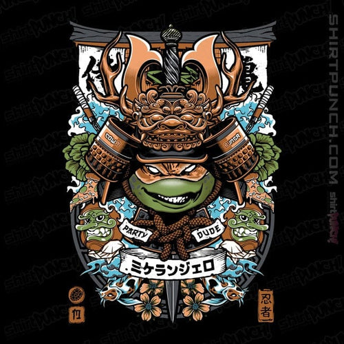 Daily_Deal_Shirts Magnets / 3"x3" / Black Samurai Mikey