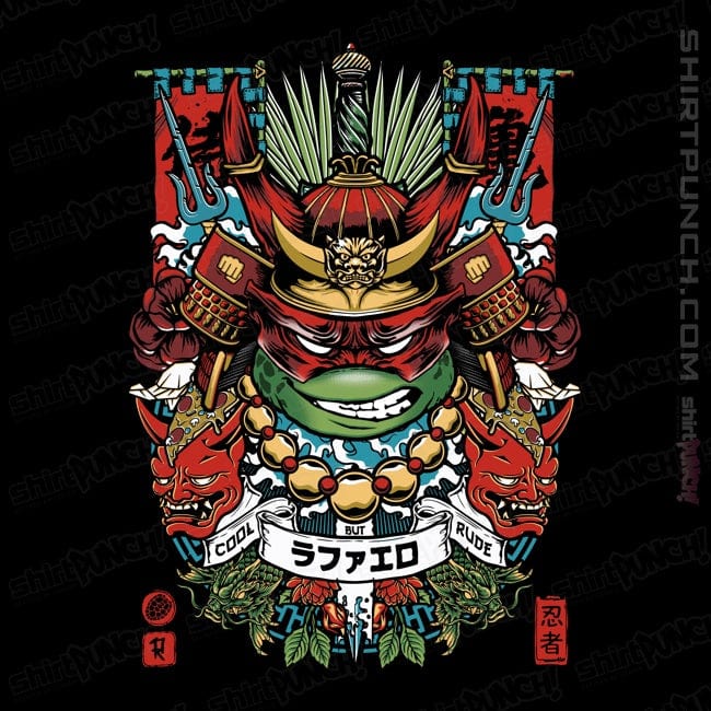 Daily_Deal_Shirts Magnets / 3"x3" / Black Samurai Raph