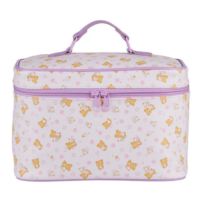 San-X Rilakkuma Cherry Blossom Cosmetic Bag Purple