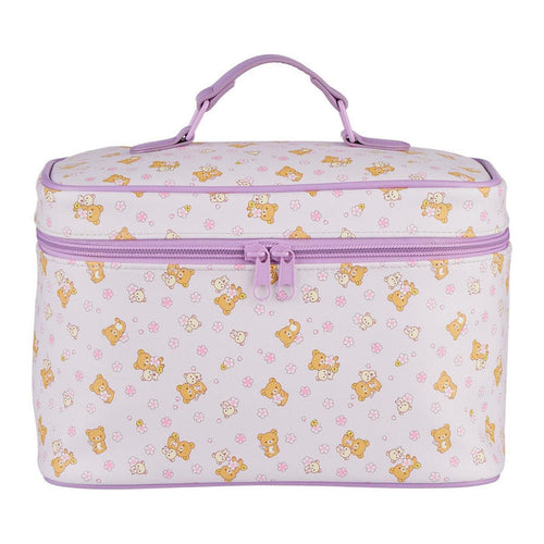 San-X Rilakkuma Cherry Blossom Cosmetic Bag Purple