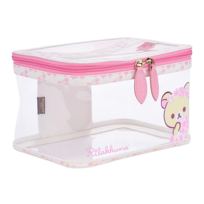 San-X Rilakkuma Cherry Blossom Cosmetic Bag Purple
