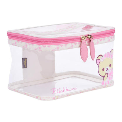 San-X Rilakkuma Cherry Blossom Cosmetic Bag Purple