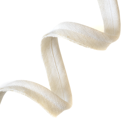 Sand trim piping in a soft natural fabric, offering a customizable, made-to-order designer accent option.
