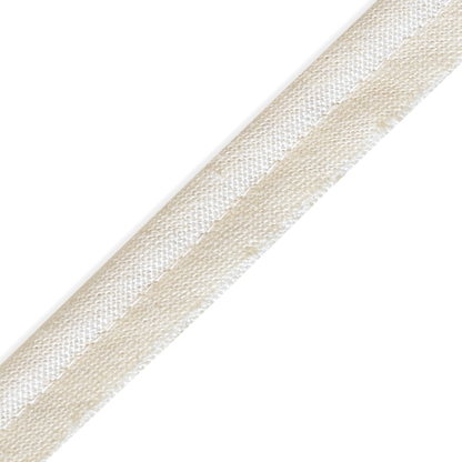 Sand trim piping in a natural woven fabric, offering a customizable, made-to-order designer accent option.