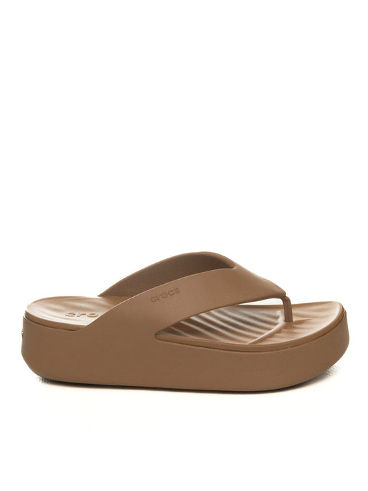 CROCS sandalo get plat fli marrone 209410 GET.PLAT.FLI-MIC 2JJ