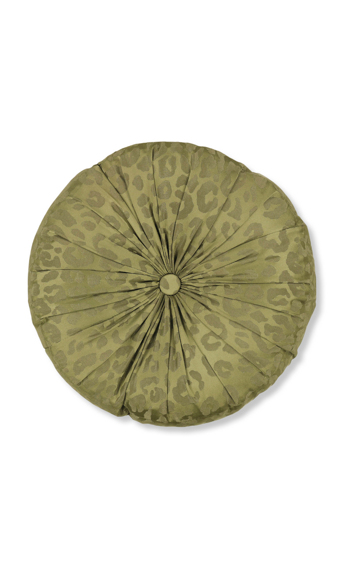Saskia Round Cushion - Somerset Green