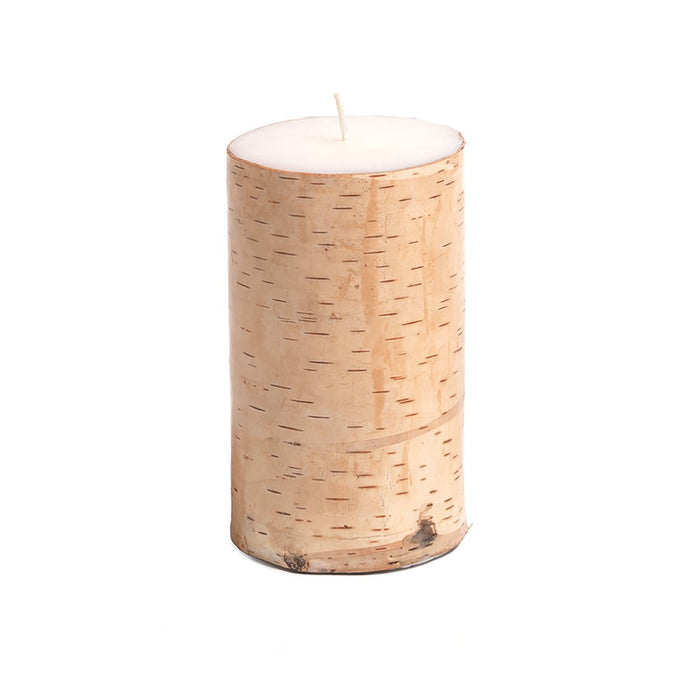 Scented Birchwood Pillar Candle