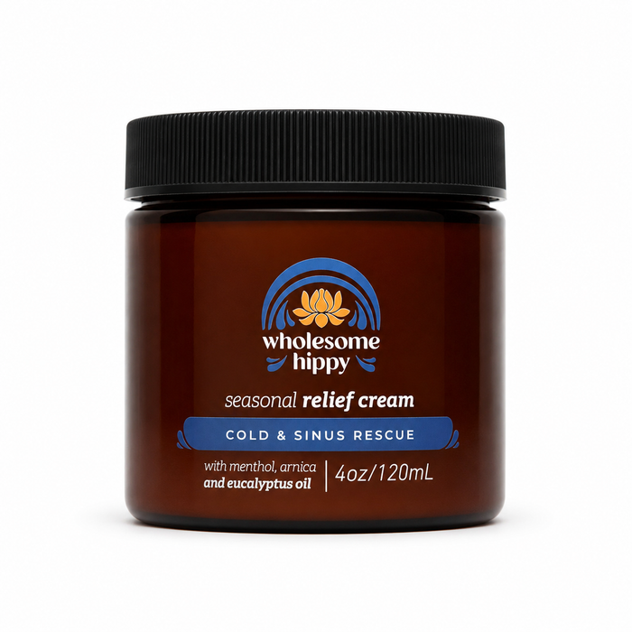 Seasonal Relief Cream | Menthol + Eucalyptus Cooling Cream | 4oz