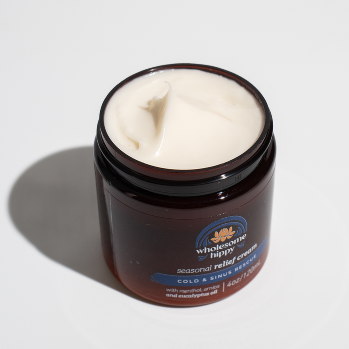 Seasonal Relief Cream | Menthol + Eucalyptus Cooling Cream | 4oz