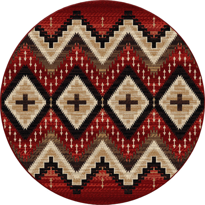 Image of an area rug, Seeker - Fire Brick