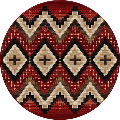 Image of an area rug, Seeker - Fire Brick