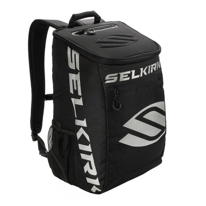 Selkirk Sport Core Line Team Bag Pickleball Backpack in navy, pink, red, purple, blue, black, and green.