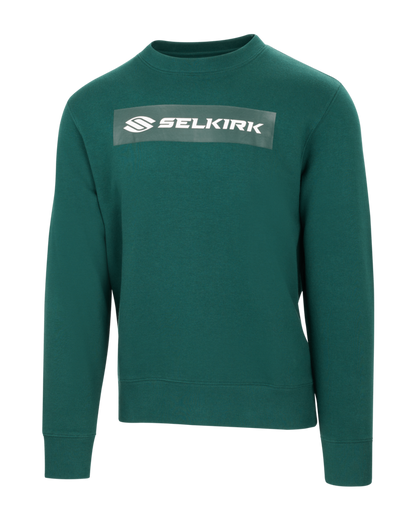 Teal Selkirk Sport Sideline Soft Cotton Crew Neck Sweatshirt with logo