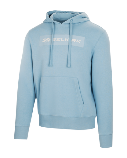 Light blue Selkirk Sport Sideline Soft Cotton Hoodie with adjustable draw cords and front pocket