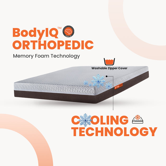 Sense|BodyIQ|Orthopedic|Memory|Foam|Mattress|with|Cooling|Tech