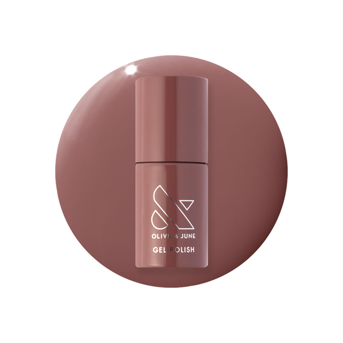Shacket - Gel bottle in warm rose neutral shade for a smooth, long-lasting gel polish manicure by Olive and June