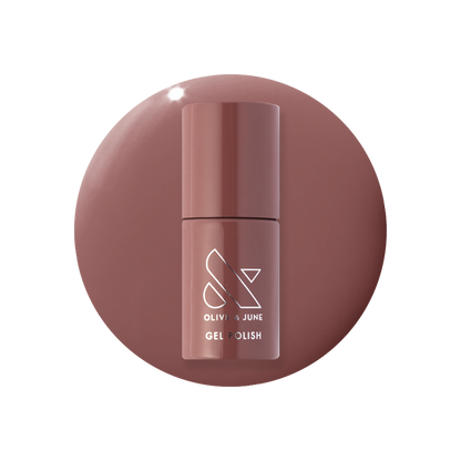 Shacket - Gel bottle in warm rose neutral shade for a smooth, long-lasting gel polish manicure by Olive and June