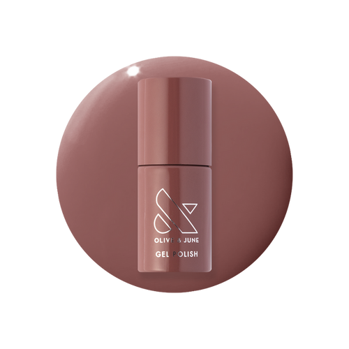 Shacket - Gel bottle in warm rose neutral shade for a smooth, long-lasting gel polish manicure by Olive and June