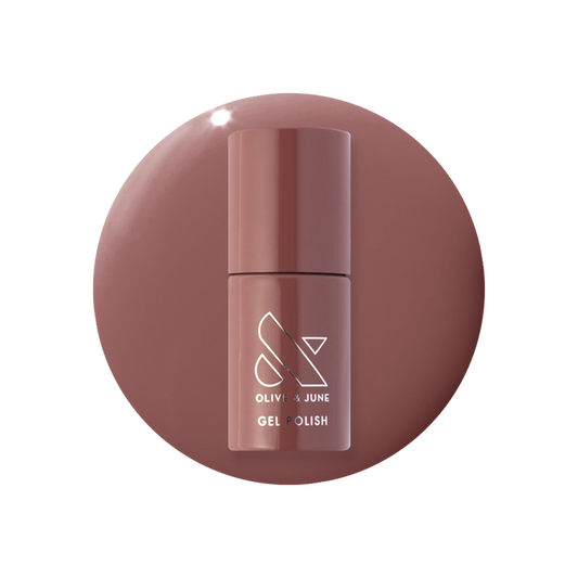 Shacket - Gel bottle in warm rose neutral shade for a smooth, long-lasting gel polish manicure by Olive and June