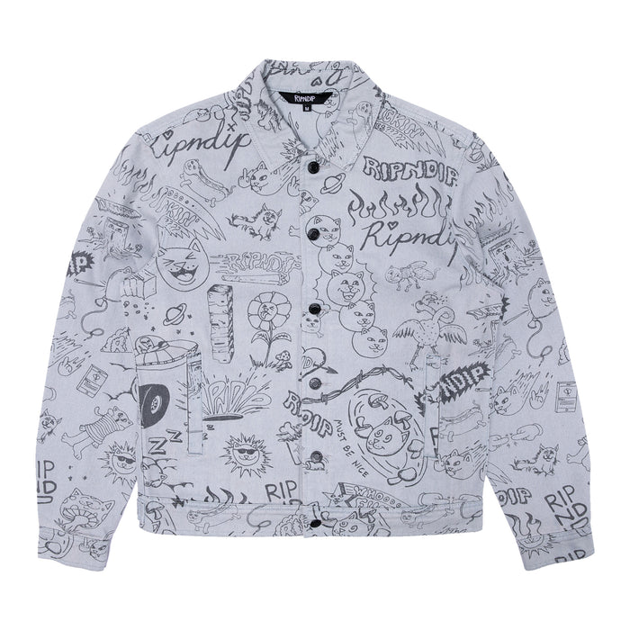 337729 Sharpie Denim Jacket (Light Denim Wash)